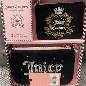 Juicy Couture set  Wristlet  and coin purse